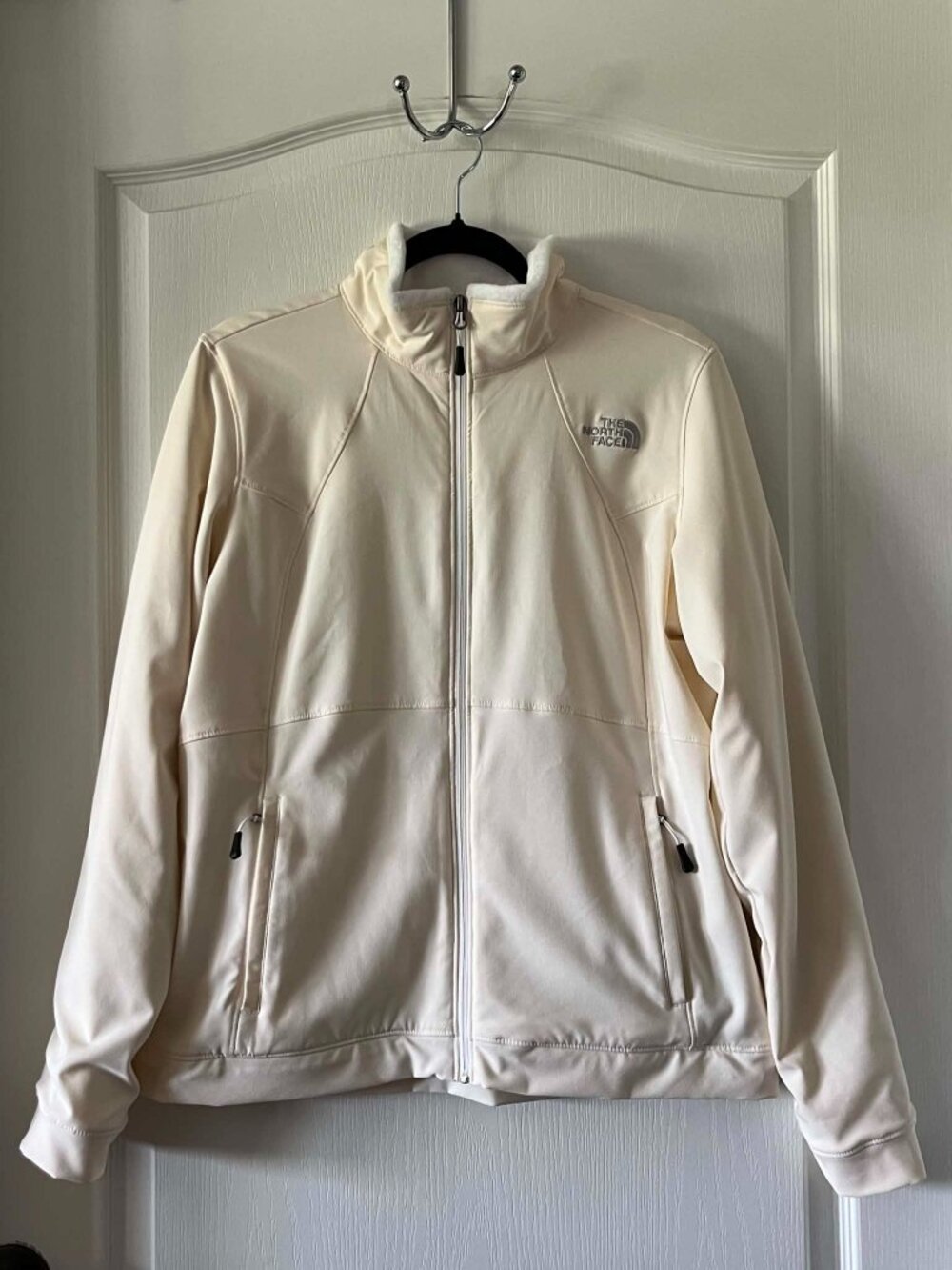 The North Face Apex Risor Women's Full Zip Jacket size Large Ivory